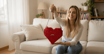 HEART SHAPE BEADED BAG TUTORIAL: Complete Guide