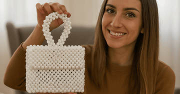 White beaded bag tutorial: This weird detail changes everything (crazy!)