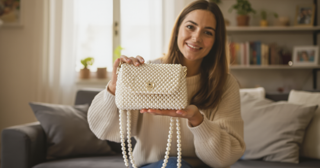 💎 How to Make a Beaded Zip Bag