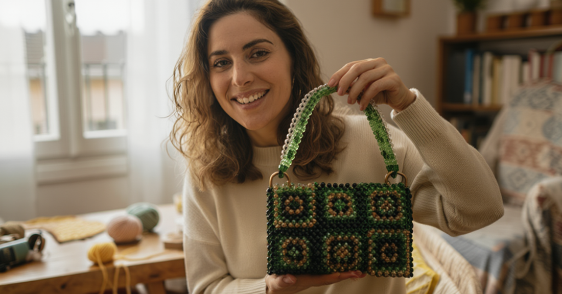 How to Make a Granny Square Beaded Bag