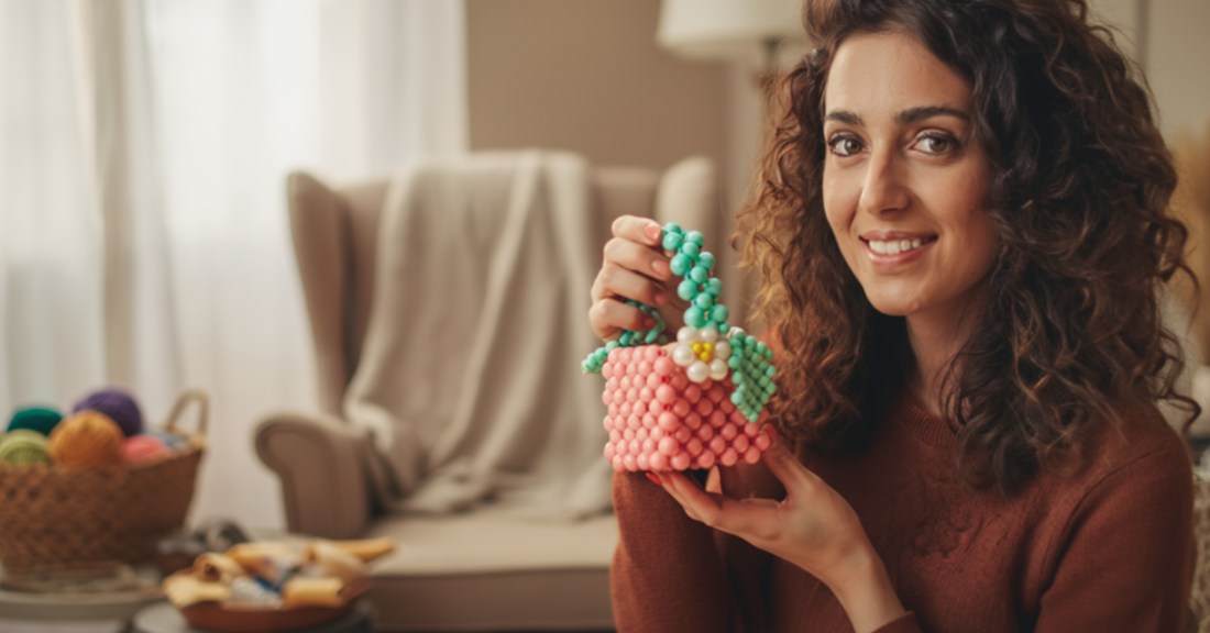 Small Beaded Bag: This simple trick makes an elegant mini bag instantly