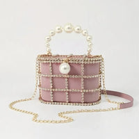 Bucket Bag with Pearls