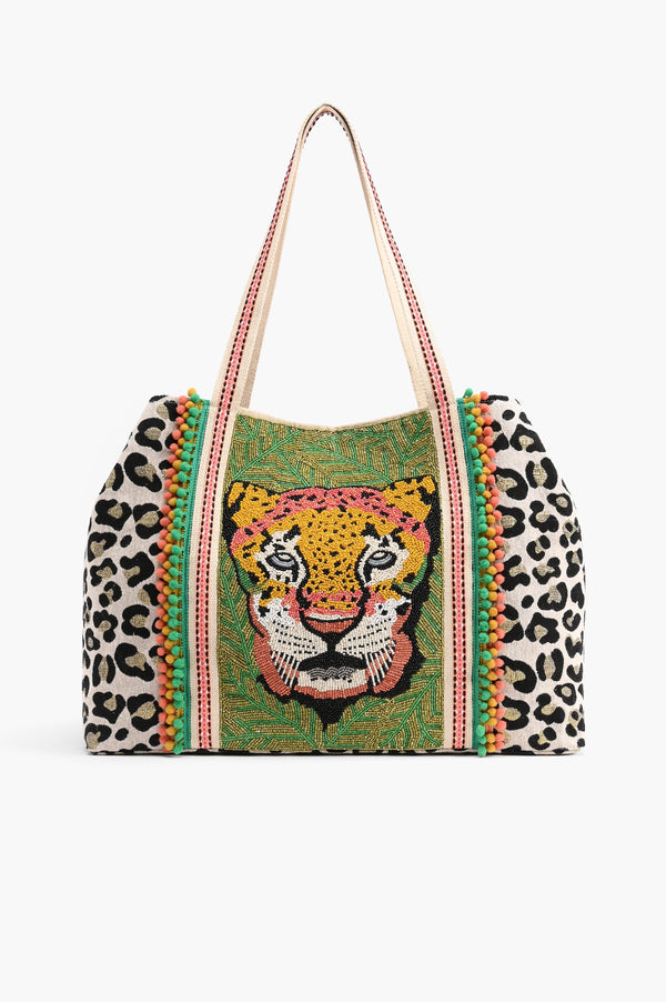 Forestry Leopard Embellished Tote Beaded Bag + That Jungle Pulse You Can’t Ignore