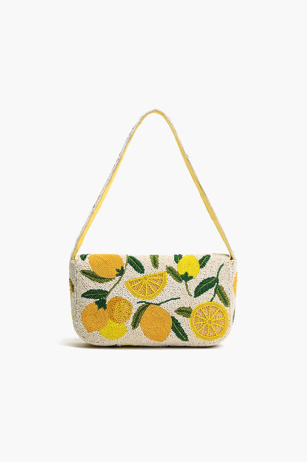Lemonade Shoulder Beaded Shoulder Bag + That First Sip of Sunshine