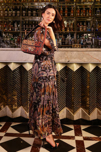 Leopard Beaded Shoulder Bag