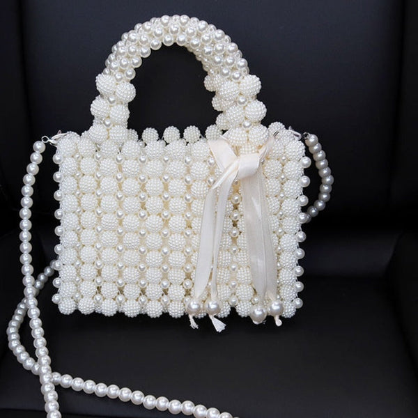 White Evening Bag