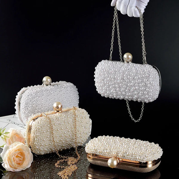 Pearl Beaded Clutch