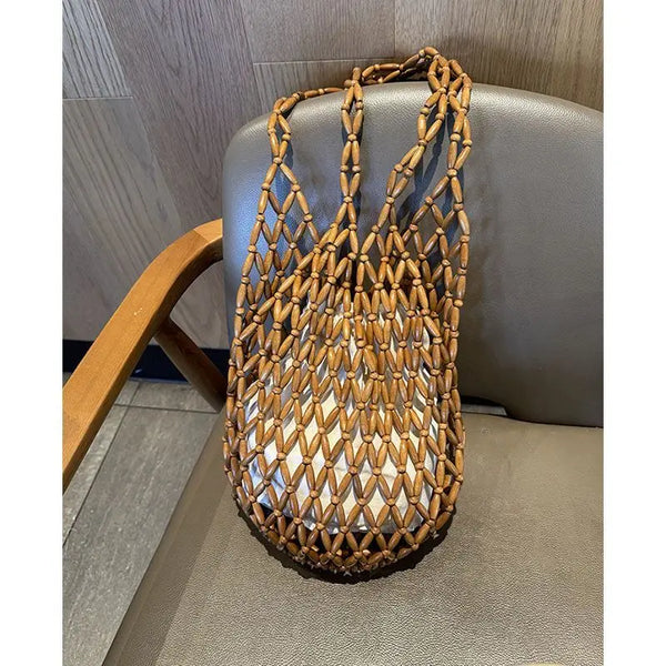 Wooden Bead Handbag