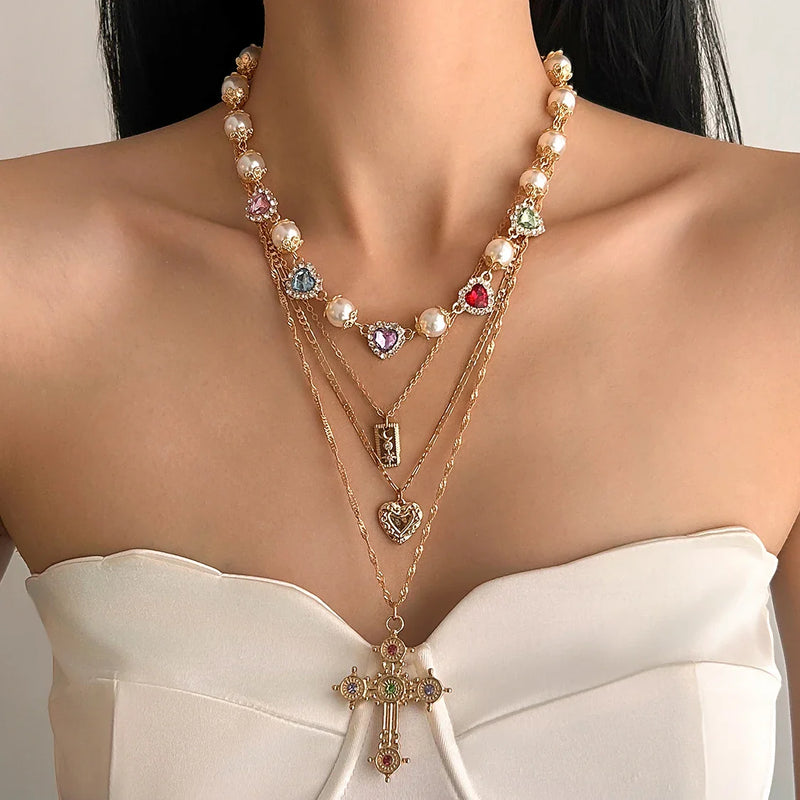 Love Heart Pearl Chain