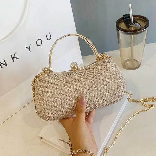 Beaded Clutch Silver