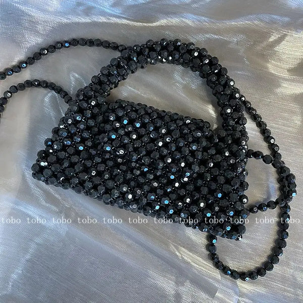 Black and Pearl Clutch
