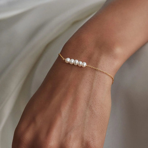 pearl knot bracelet