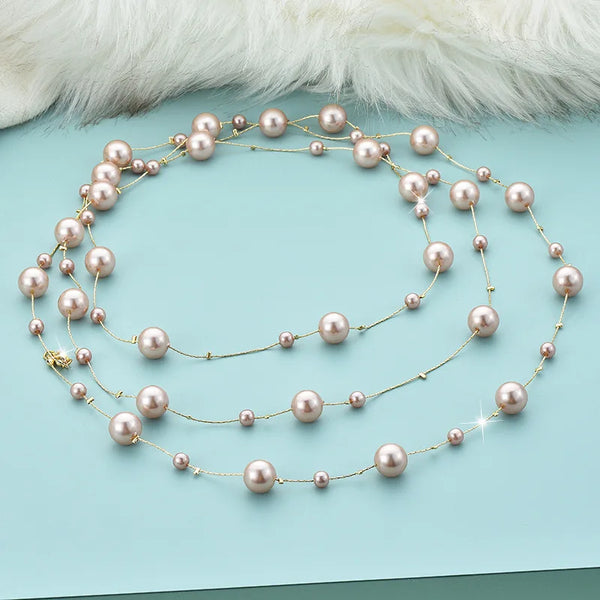Pink Mother of Pearl Necklace