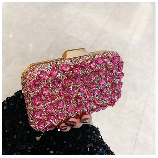 Pink Evening Clutch Purse
