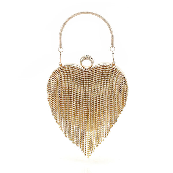 Heart Shaped Beaded Bag