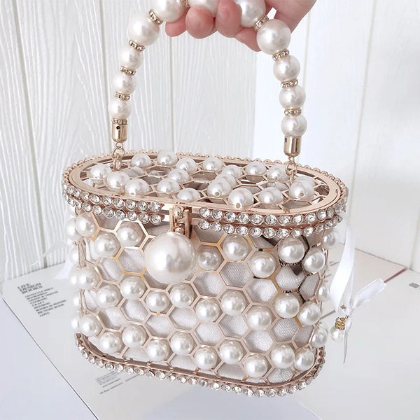 Pearl Evening Bucket Bag