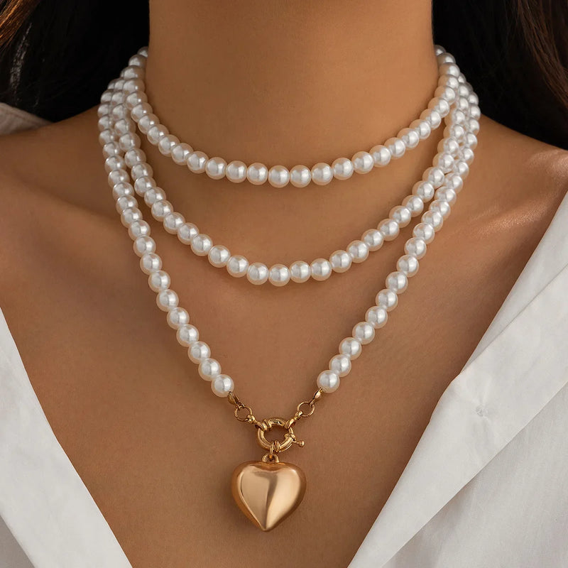 pearl clover necklace