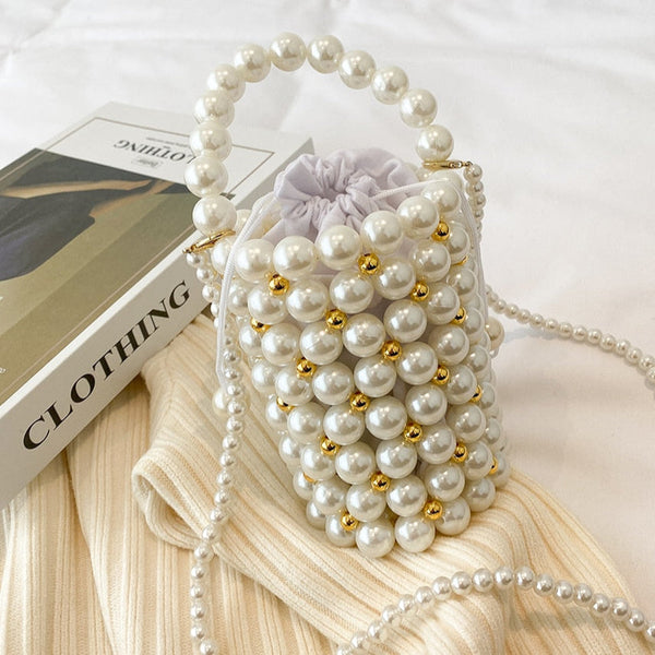 Pearl Bucket Purse