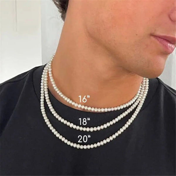 Men Pearl Necklace