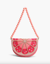 Pink Lemon Embellished Beaded Shoulder Bag + That Zesty Sunset Squeeze
