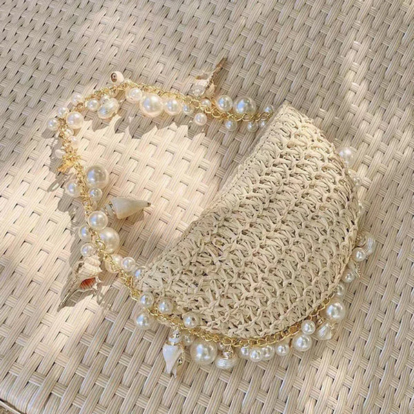 Pearl Straw Bag