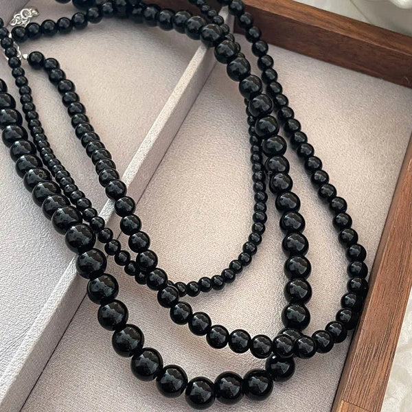 Black Pearls Necklace