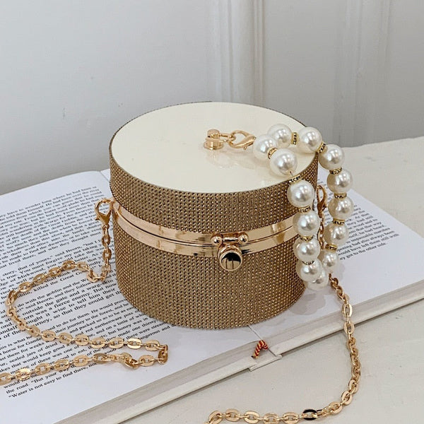 Basket Bag with Pearl