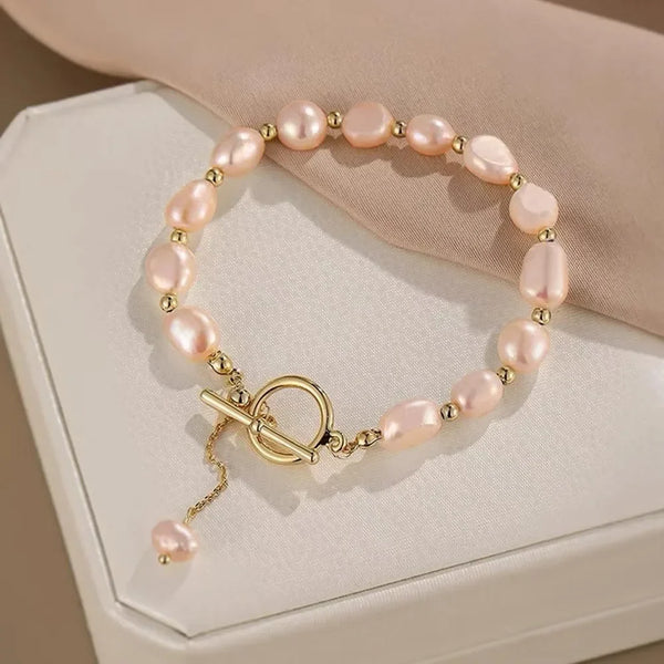 Pink pearl bracelets